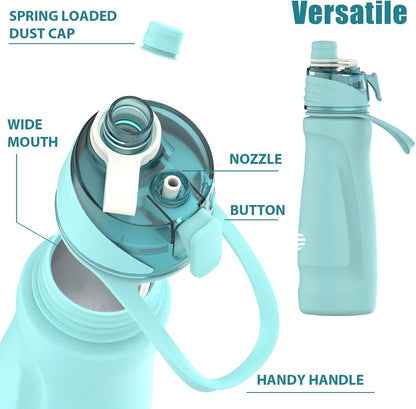 MistSip Pro – 24oz Insulated Stainless Steel Mist & Sip Water Bottle for Gym, Hiking & Sports