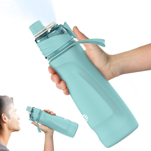 MistSip Pro – 24oz Insulated Stainless Steel Mist & Sip Water Bottle for Gym, Hiking & Sports